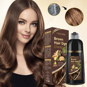 Yanyutong Brown Hair Dye Shampoo 3-in-1 Herbal Color 100ml